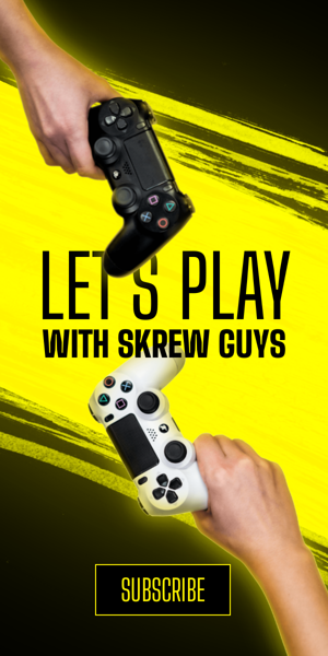 Шаблон рекламного банера — Let's Play With Skrew Guys — Youtube Gaming