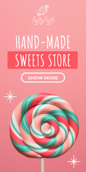 Banner ad template — Hand-Made — Sweets Store