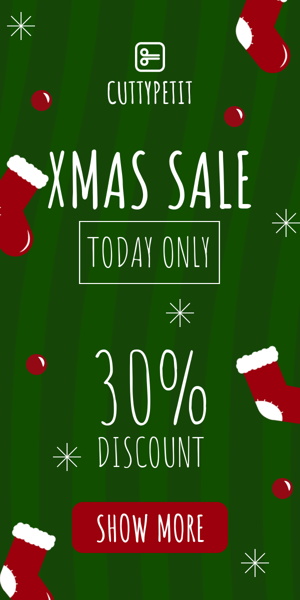 Szablon reklamy banerowej — Xmas Sale — Only Today 30% Discount