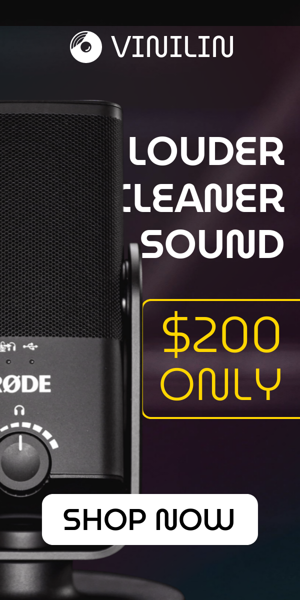 Szablon reklamy banerowej — Louder Cleaner Sound — Nur 200 $
