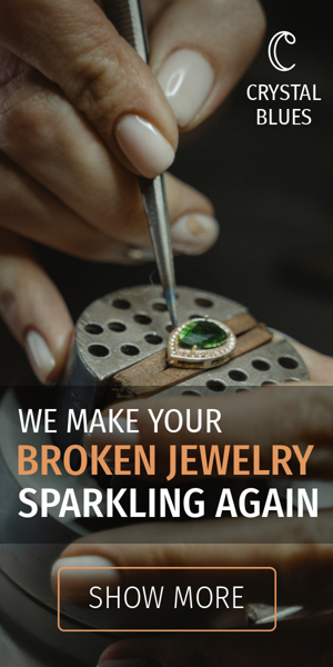 Szablon reklamy banerowej — We Make Your Broken Jewelry Sparkling Again — Jeweler