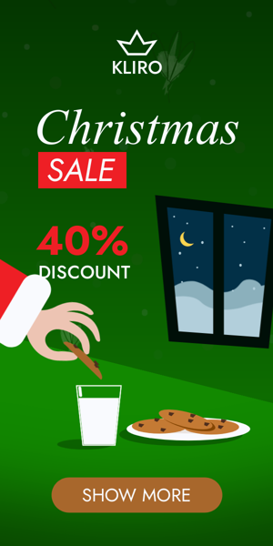 Banner ad template — Christmas Sale — 40% Discount