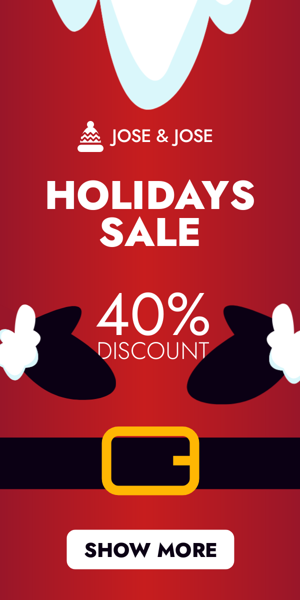 Banner ad template — Holidays Sale — 40% Discount