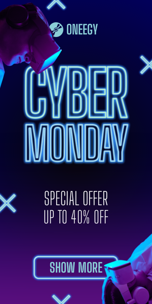 Banner ad template — Cyber Monday — Special Offer Up To 40% Off