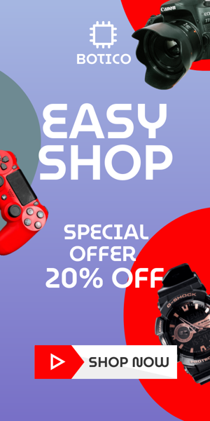 Шаблон рекламного банера — Easy Shop — Special Offer 20% Off