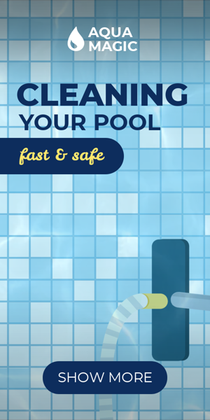 Шаблон рекламного банера — Cleaning Your Pool — Fast & Safe