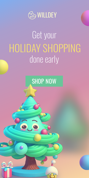 Banner ad template — Get Your Holiday Shopping Done Early — Christmas