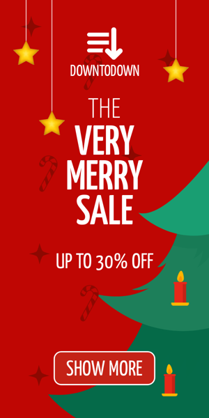 Banner ad template — The Very Merry Sale — Up To 30% Off
