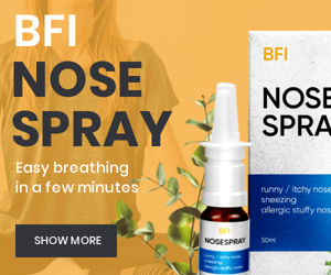 Have A Cold? — Nose Spray Easy Breathing In A Few Minutes