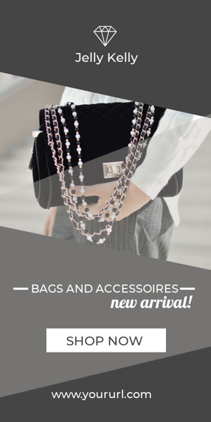Banner ad template — Bags & Accessories — Shop New Arrivals Now!