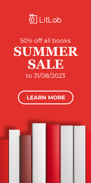 Шаблон рекламного банера — 50% Off All Books — Summer Sale