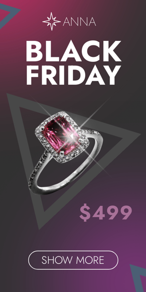 Banner ad template — Black Friday — Jewelry Sale