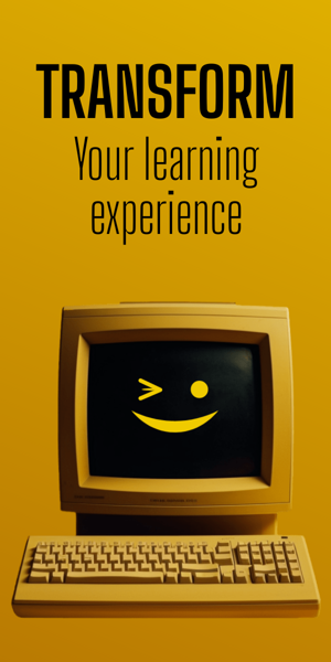Banner ad template — Transform Your Learning Experience — Attend Our Online Webinar