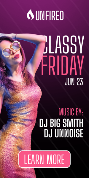 Szablon reklamy banerowej — Classy Friday — Jun 23 Music By: Dj Big Smith Dj Unnoise