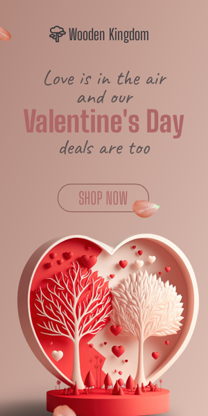 Banner ad template — Love Is In The Air And Our Valentine's Day Deals Are Too — Valentine's Day
