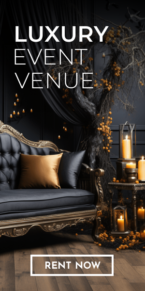 Banner ad template — Luxury Event Venue — Halloween