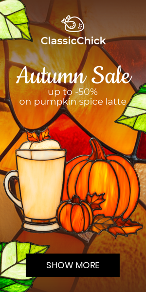 Szablon reklamy banerowej — Jesienna wyprzedaż — Do -50% na Pumpkin Spice Latte