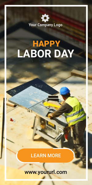 Szablon reklamy banerowej — Happy Labor Day!