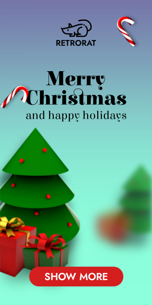 Banner ad template — Merry Christmas — And Happy Holidays