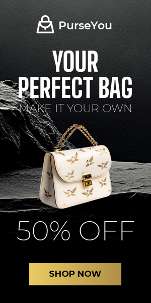 Banner ad template — Your Perfect Bag — Make It Your Own 50% Off