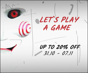 Let`s Play Game — Up To 20% Off 31.10 - 07.01