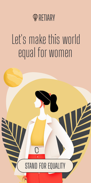Szablon reklamy banerowej — Let's Make This World Equal For Women — Women's Day