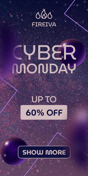 Banner ad template — Cyber Monday — Up To 60% Off