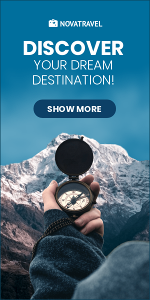Banner ad template — Discover Your Dream Destination! — Travelling