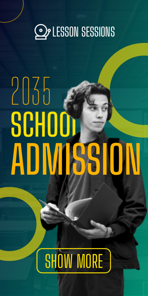Banner ad template — 2035 School Admission — Education