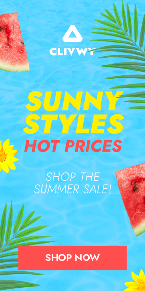 Szablon reklamy banerowej — Sunny Styles Hot Prices Shop The Summer Sale! — Summer Sale