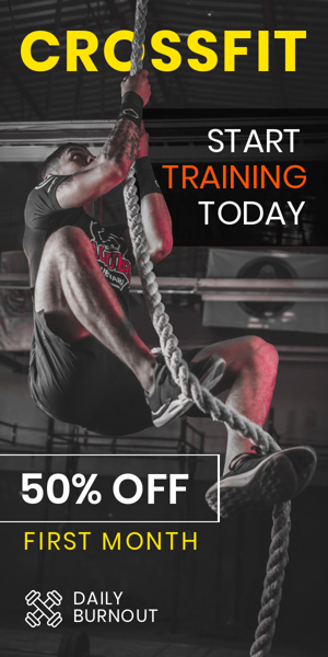 Шаблон рекламного банера — Crossfit Start Training Today — 50% OFF