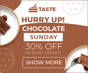 Hurry Up! Chocolate Sunday — 30% Off On Every Dessert