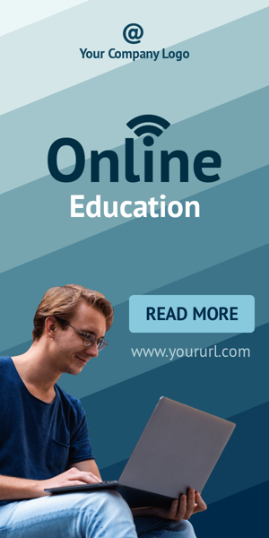 Banner ad template — Online Education Stylish Modern Template