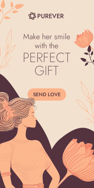 Banner ad template — Make Her Smile With The Perfect Gift — Women's Day