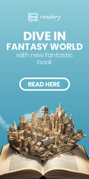 Szablon reklamy banerowej — Dive In Fantasy World — With New Fantastic Book