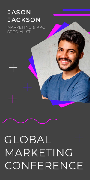 Szablon reklamy banerowej — Global Marketing Conference — Marketing & PPC Specialist