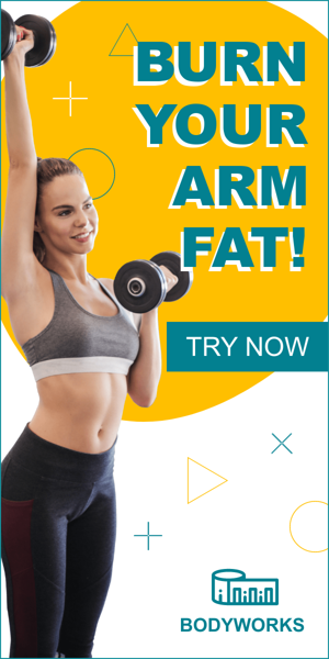 Szablon reklamy banerowej — Spal Tłuszcz z Ramion — Fitness dla Kobiet