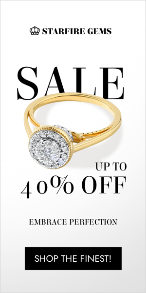 Шаблон рекламного банера — Sale Up To 40% Off Embrance Perfection — Jewelry