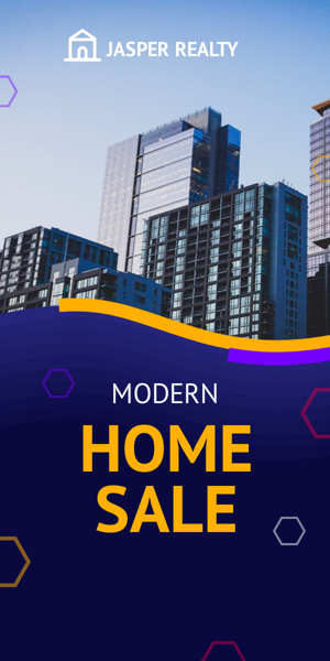 Banner ad template — Modern Home Sale — Real Estate
