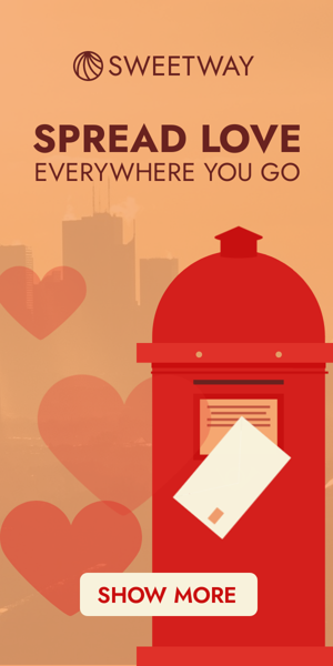 Шаблон рекламного банера — Spread Love Everywhere You Go — Mail