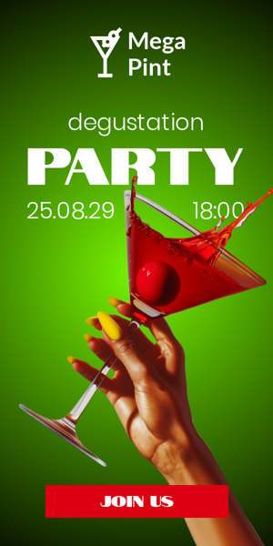 Szablon reklamy banerowej — Degustation Party — 25.08.29 18:00