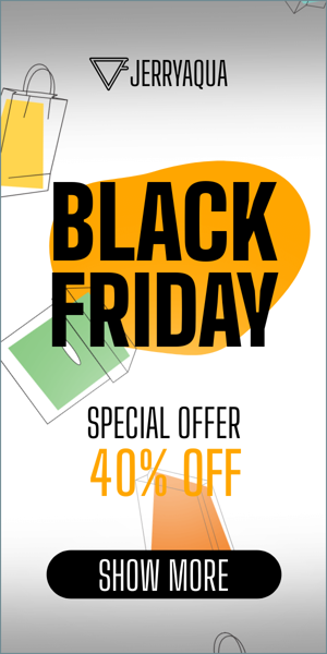 Шаблон рекламного банера — Black Friday — Special Offer 40% Off