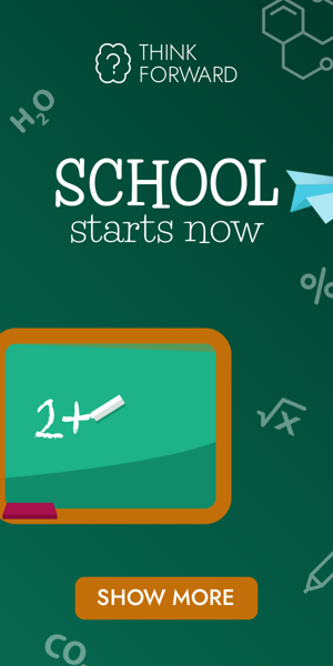 Banner ad template — School Starts Now — Education
