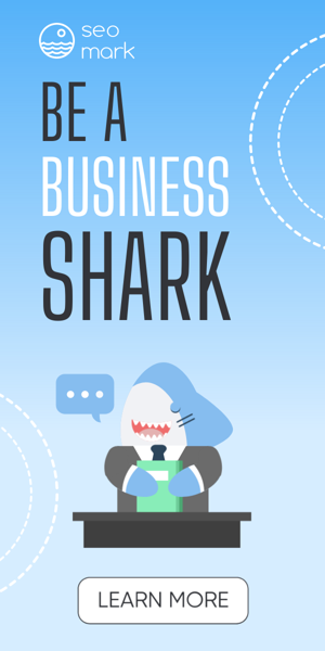 Шаблон рекламного банера — Be A Shark — Business