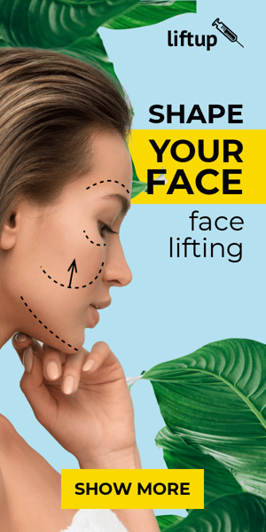 Szablon reklamy banerowej — Ukształtuj swoją twarz — Lifting twarzy