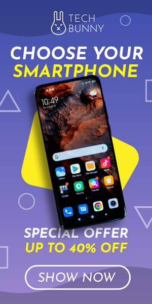 Szablon reklamy banerowej — Choose Your Smartphone — Special Offer Up To 40% Off