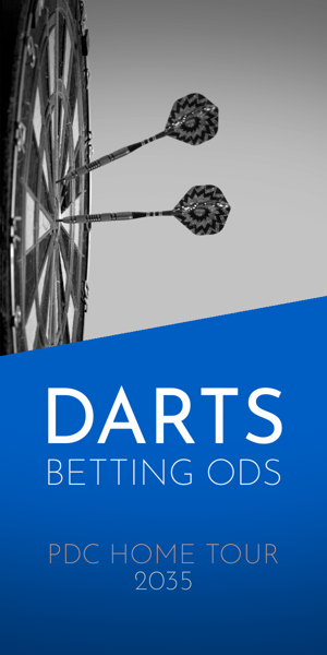 Banner ad template — Darts Betting Ods — PDC Home Tour