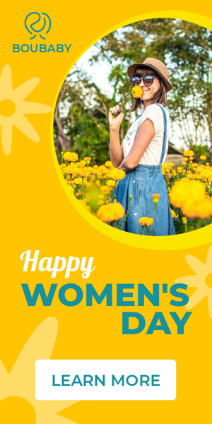 Szablon reklamy banerowej — Fröhlichen Frauentag – Gelb 8. März