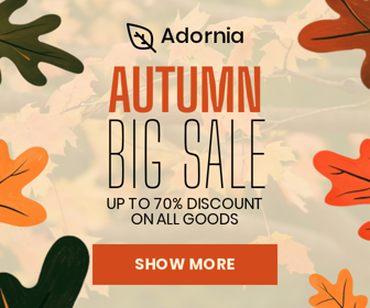 Szablon banera Wielka jesienna wyprzedaż — do 70% zniżki na wszystkie towary