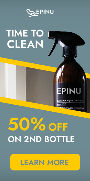 Banner ad template — Time To Clean — 50% Off On 2nd Bottle